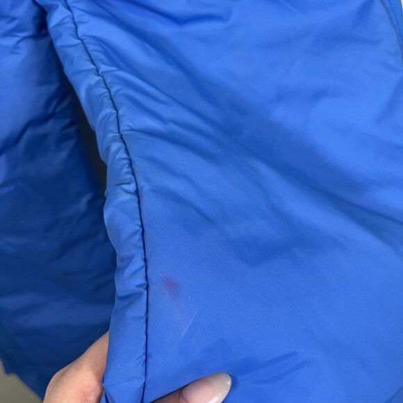 Vintage 80s Roffe Ski Bib Overalls Blue Nylon Insulated Snow Pants Womens Small - Picture 6 of 14